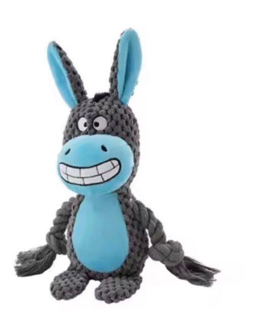 Corduroy Plush Squeaky Toy for Small Dogs - Soft & Durable Pet Chew Toy