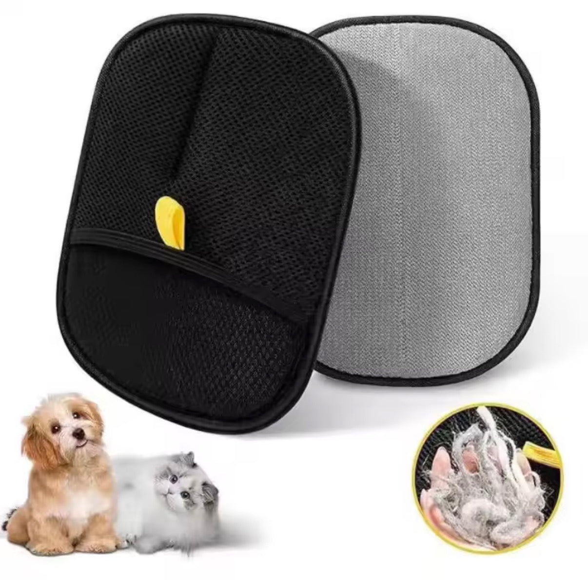 Pet Grooming Glove for Small Dogs - Gentle Hair Removal & Massage Brush