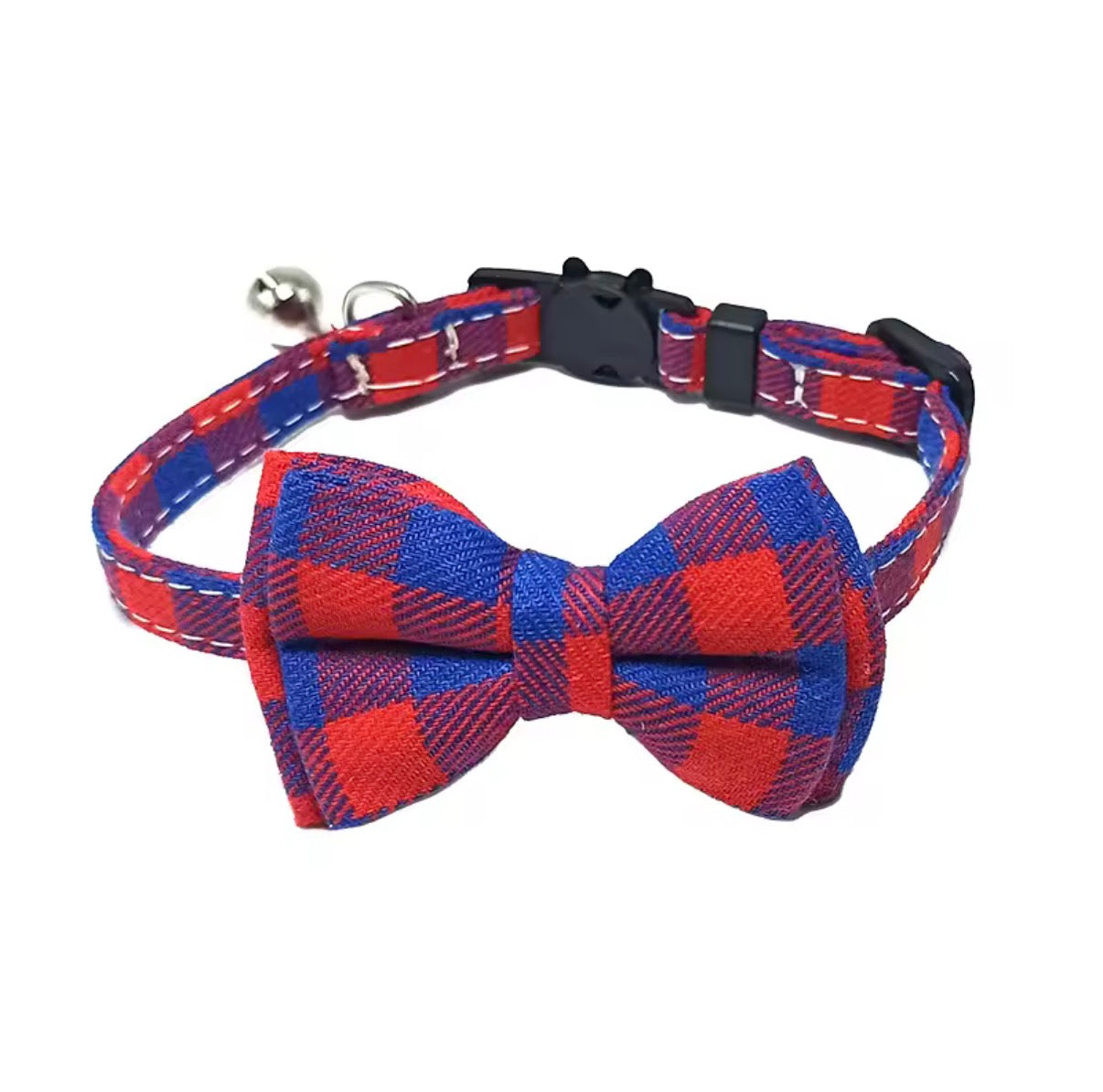 Adjustable Bow Tie Collar for Small Dogs - Stylish & Safe with Breakaway Buckle