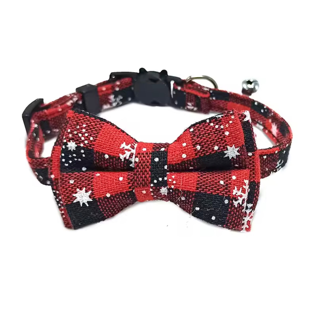 Adjustable Bow Tie Collar for Small Dogs - Stylish & Safe with Breakaway Buckle