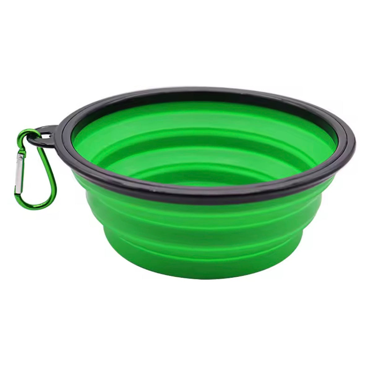 Collapsible Silicone Dog Bowl - Portable Travel Water & Food Bowl with Carabiner