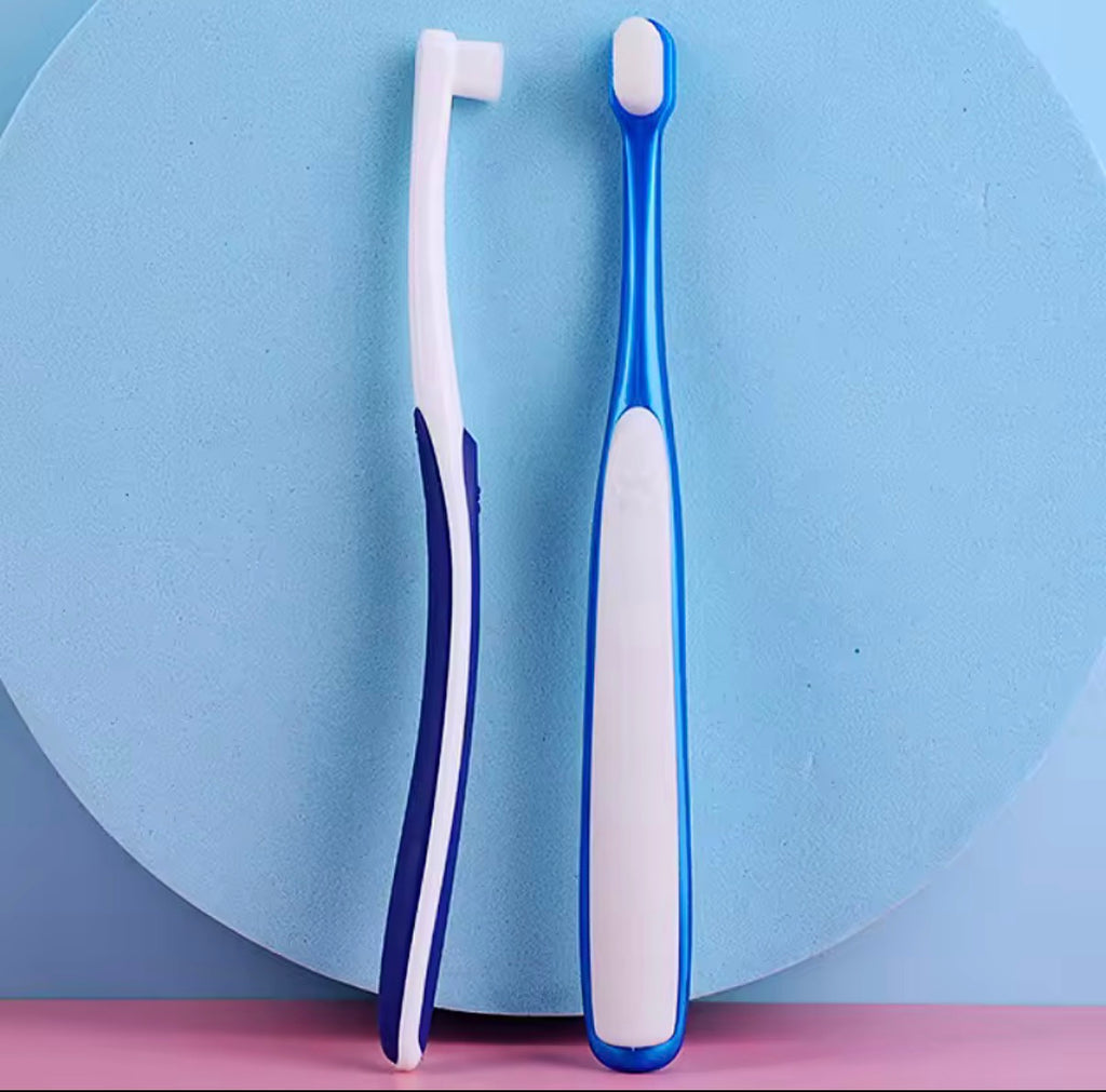 Soft Bristle Dog Toothbrush for Small Breeds - Gentle Teeth Cleaning