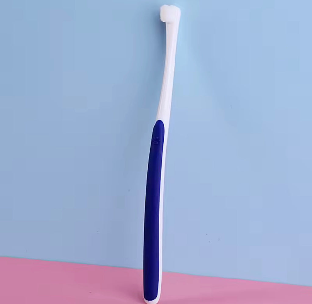 Soft Bristle Dog Toothbrush for Small Breeds - Gentle Teeth Cleaning