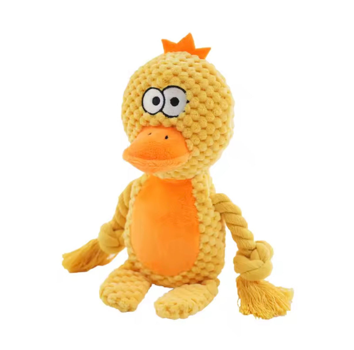 Corduroy Plush Squeaky Toy for Small Dogs - Soft & Durable Pet Chew Toy