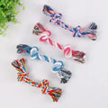 Cotton Rope Chew Toy for Small Dogs - Durable Double Knot (Random Color)
